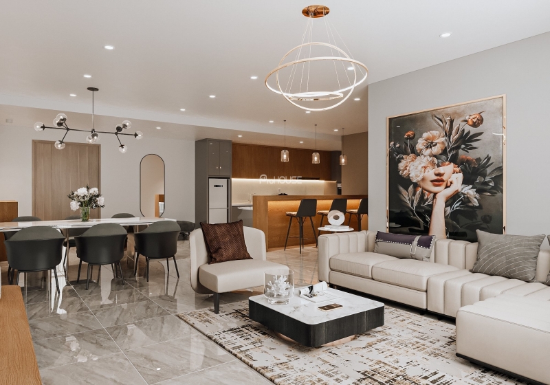 3 bedroom luxury apartment for sale in midtown with basic furniture