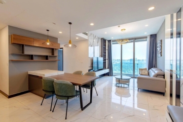 apartment for rent at empire city with 2 bedrooms full furniture and open living view