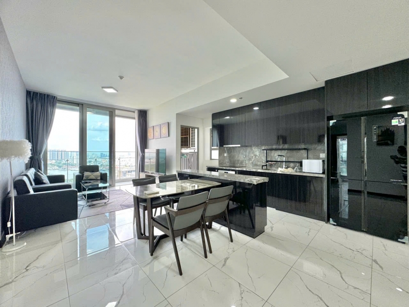 apartment for rent in empire city with 2 bedrooms modern furniture and river view