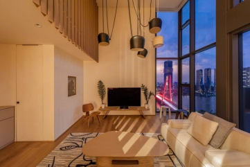 ban can ho loft opera residence metropole thu thiem phong cach wabi sabi view song