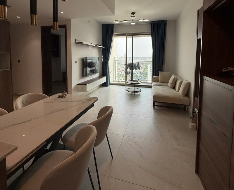 cho thue can ho 2 phong ngu tai midtown day du noi that tam nhin ra biet thu xanh mat o phu my hung