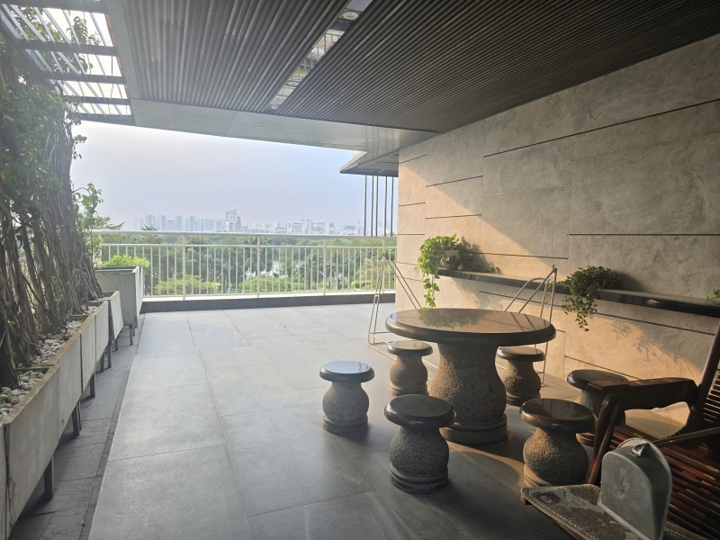 cho thue can ho san vuon hiem tai riverside residence  ?? khong gian song dang cap giua thien nhien phu my hung