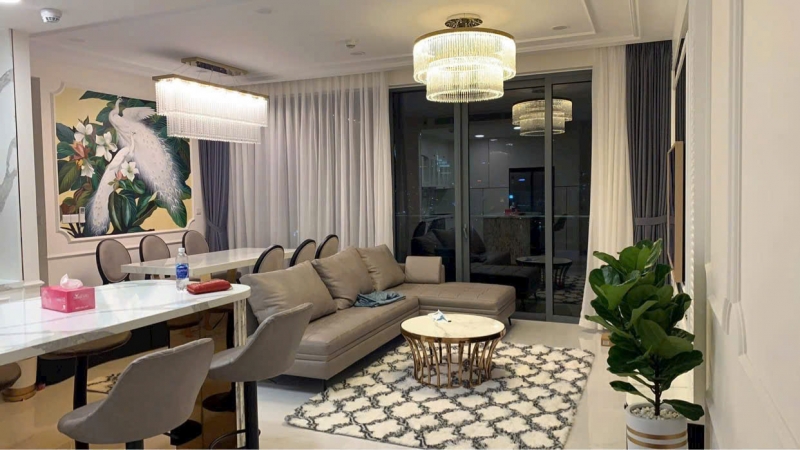 cho thue can ho sunwah pearl silver house 2 phong ngu full noi that view truc dien song