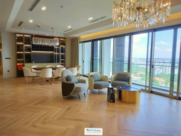 cho thue penthouse midtown the peak dt 310m2 noi that cao cap