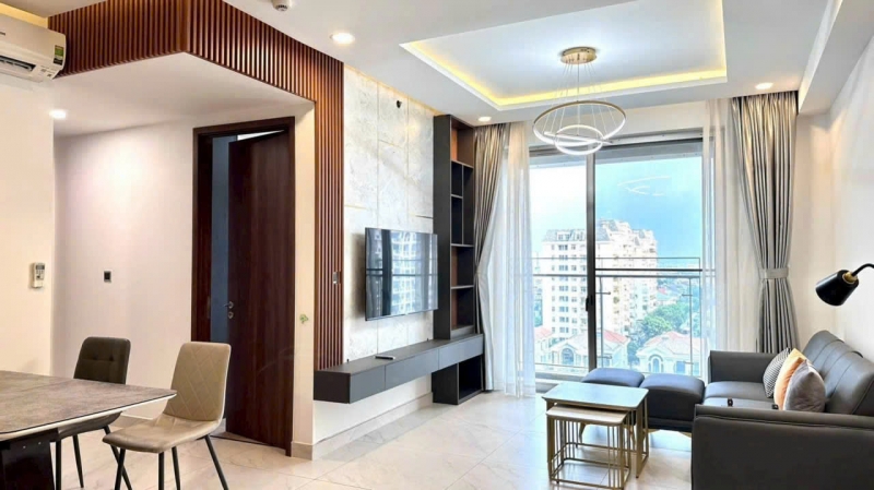 corner 2 bedroom midtown apartment for rent with open view fully furnished airy living space