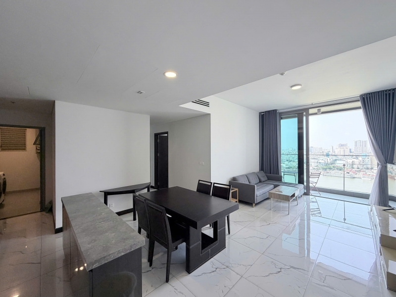 elegant 2 bedroom river view apartment for rent at empire city