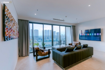 for rent 3 bedroom apartment at the crest the metropole thu thiem with direct saigon river and ba son bridge views