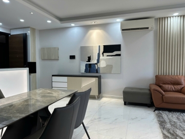for rent at midtown phu my hung a fully furnished 3 bedroom apartment with modern interiors and parking