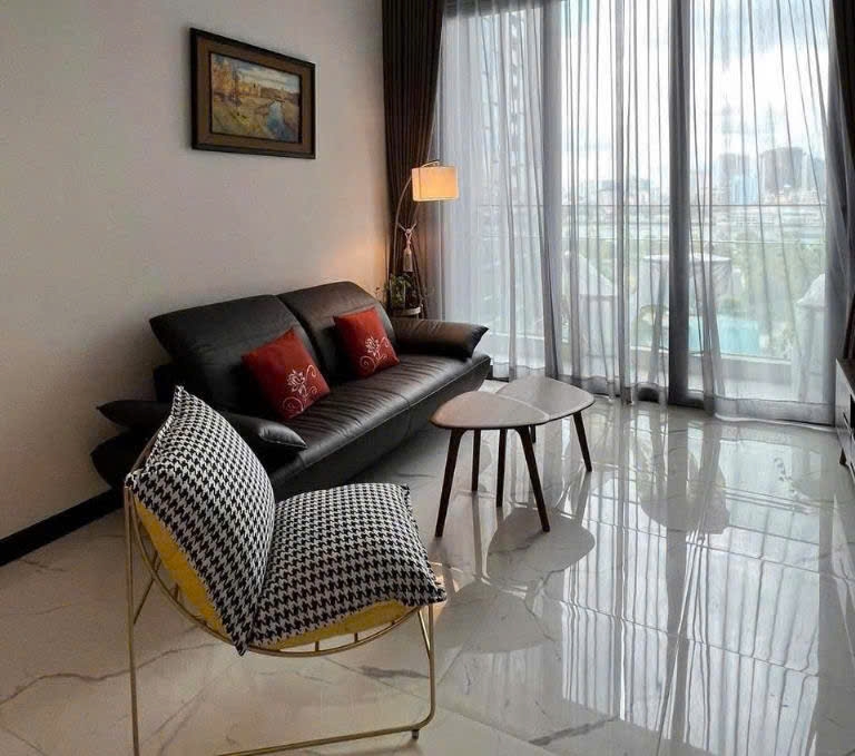 fully furnished 1 bedroom apartment at empire city thu thiem linden tower for rent open view
