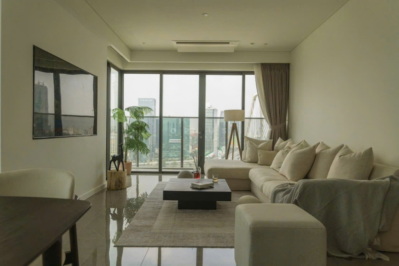 luxury 3 bedroom apartment for rent at the metropole opera with premium interiors and panoramic river views