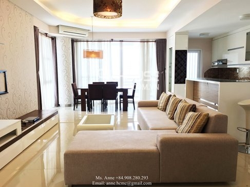 luxury apartment for rent in block a of riverpark residence with full furniture
