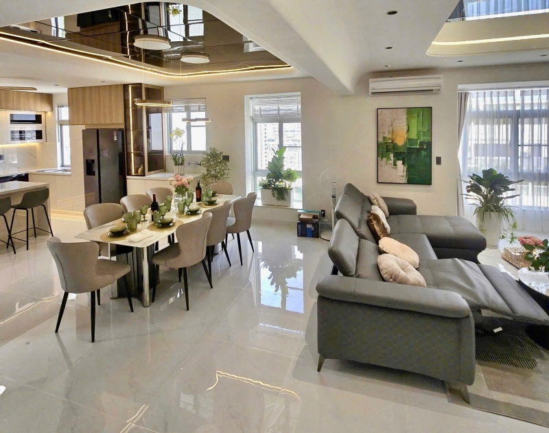 luxury penthouse with private garden for sale at sky garden