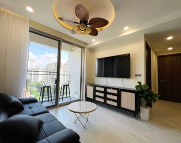midtown 2 bedroom fully furnished apartment for rent with modern interior and parking