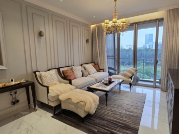 midtown phu my hung corner apartment for rent 3 bedrooms river view fully furnished