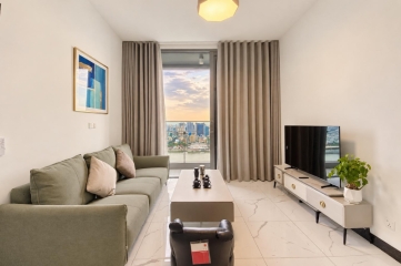 modern 1 bedroom apartment for rent at empire city linden overlooking the river