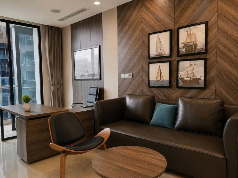 modern 1 bedroom apartment for rent at vinhomes golden river