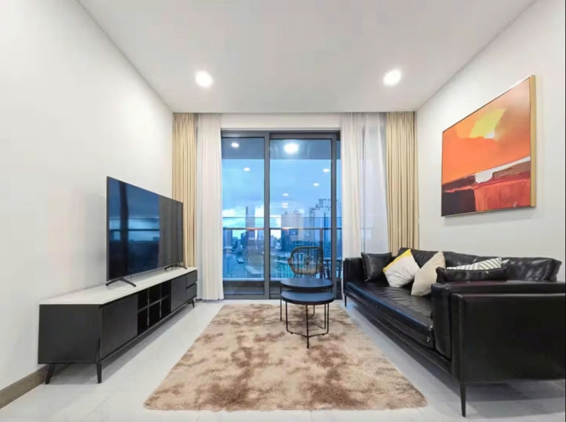 modern 2 bedroom apartment for rent at sunwah pearl white house tower with beautiful city view