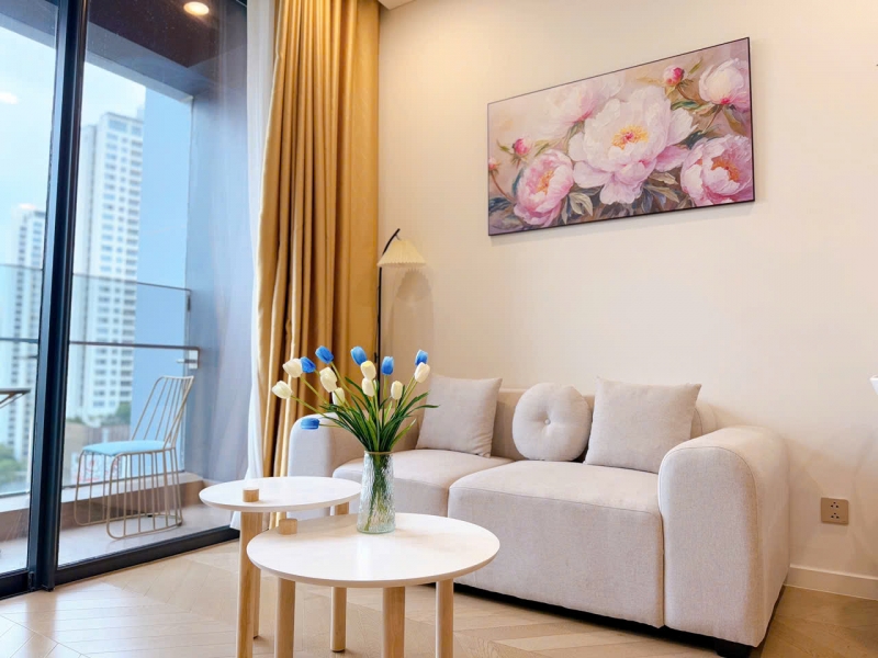 modern 2 bedroom apartment for rent with open view at lumiere riveside  ?? fully furnished