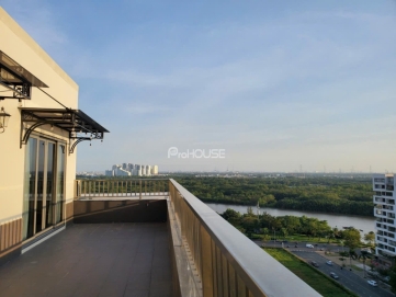 penthouse garden court for rent with full furniture and open view