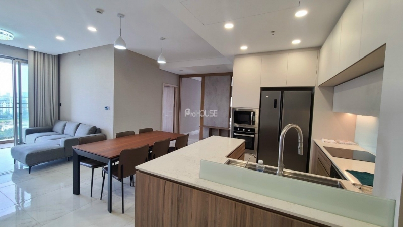 river view 3 bedroom apartment for sale at the symphony midtown with modern furniture