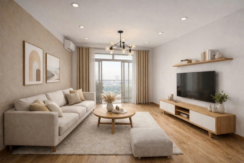riverside residence apartment for rent 3 bedrooms new furniture river view