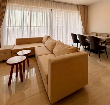 spacious 3 bedroom apartment for rent at the infiniti riviera point with modern furnishings