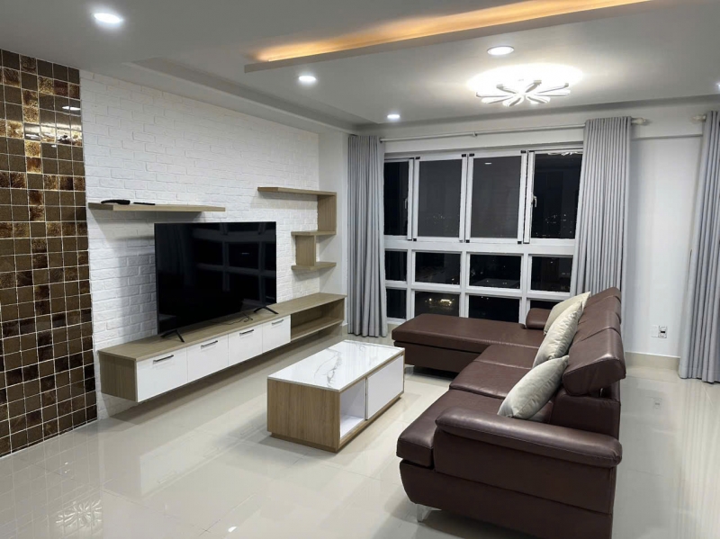 spacious 3 bedroom fully furnished apartment for rent at happy valley phu my hung