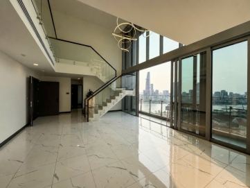 spacious 4 bedroom duplex for rent at empire city tilia with direct river view