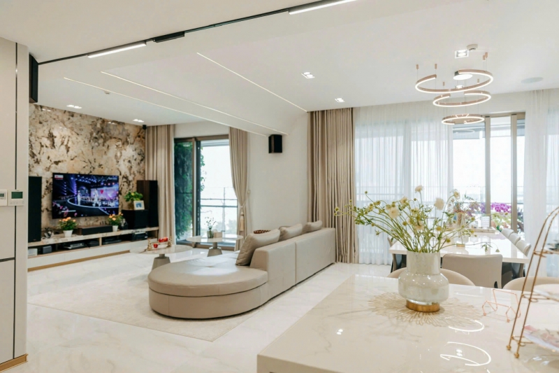 spacious combined 4 bedroom luxury apartment at midtown with premium interiors and open view for sale