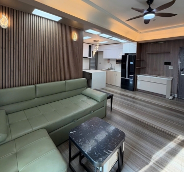 well furnished 2 bedroom apartment with parking space and an unobstructed villa view at hung phuc for rent