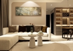 empire city 2 bedroom apartment with modern furniture high floor for rent