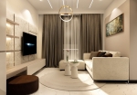 empire city 2 bedroom apartment with modern furniture high floor for rent