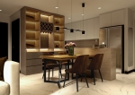 empire city 2 bedroom apartment with modern furniture high floor for rent