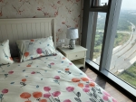 river view 2 bedroom apartment for rent at empire city with modern furniture