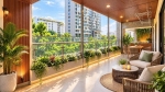 fully furnished 2 bedroom apartment for rent at hung phuc with a wide balcony