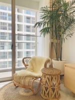 fully furnished 2 bedroom apartment with parking for rent at midtown